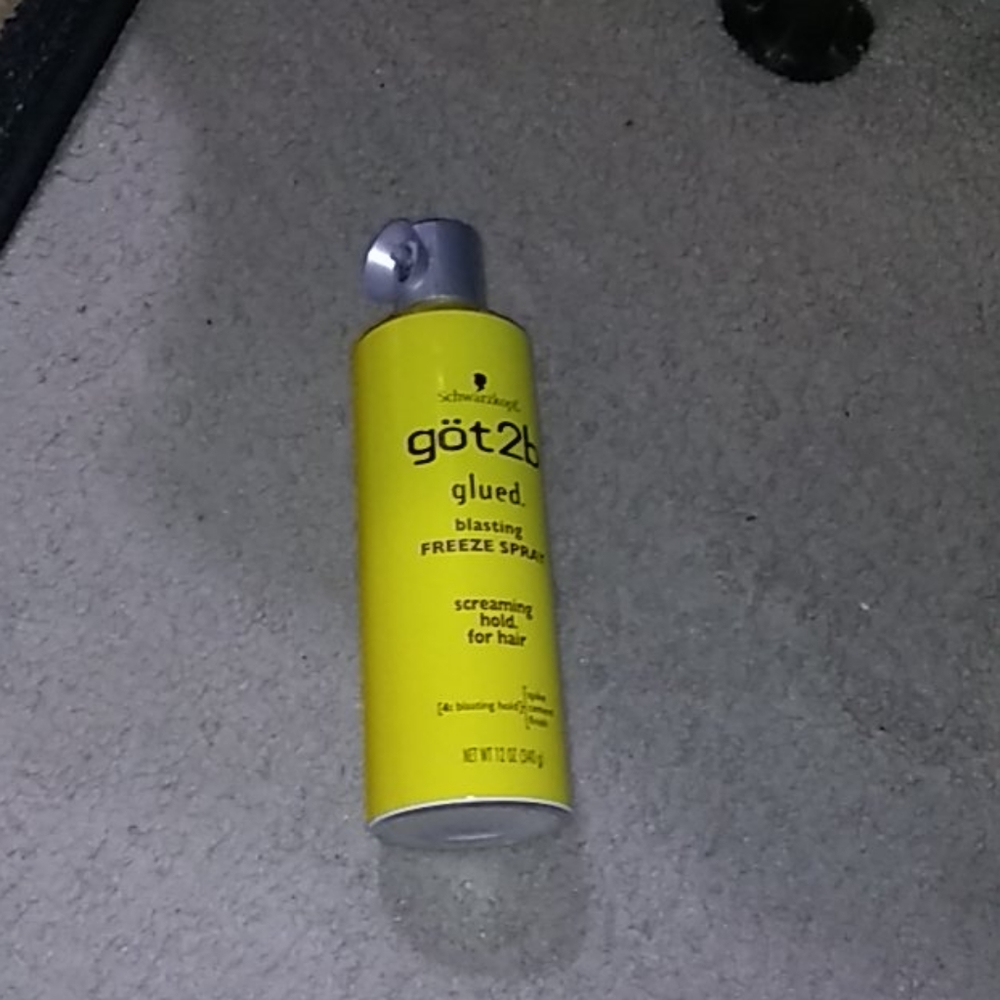 Got 2b glued blasting freeze spray
